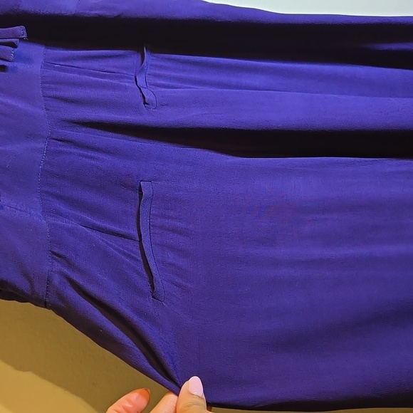 Anthropologie Maeve Viscose Souxanne Wide-Leg Apron Wide-Leg Jumpsuit - Picture 7 of 14